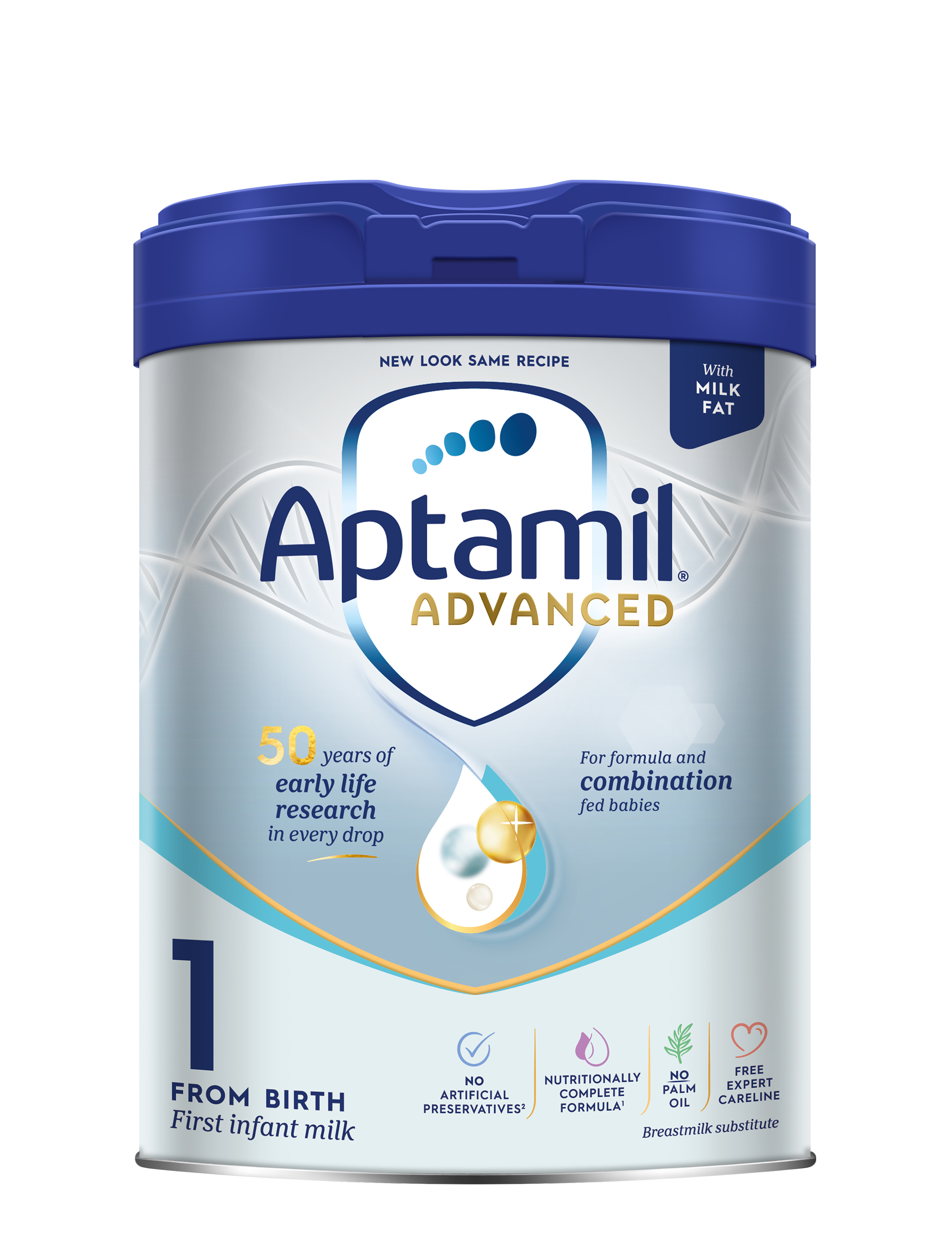 4罐装||英国爱他美ADVANCED 焕新白金版1段 0-6个月 800g【新包装】
