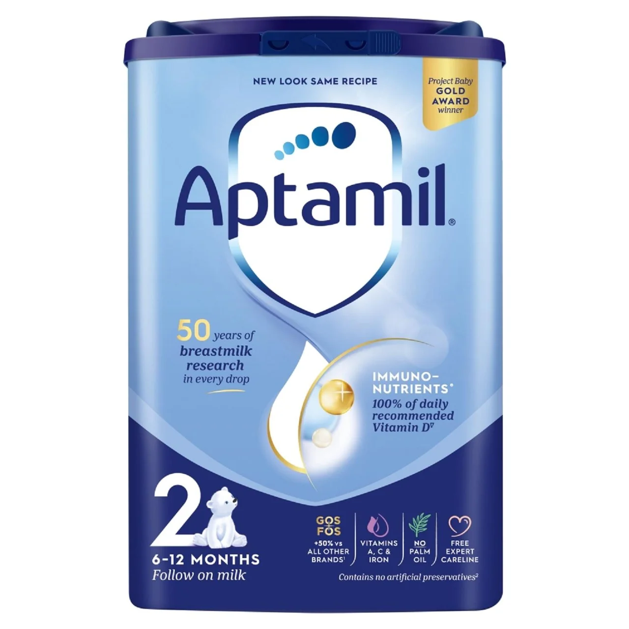 6罐装||英国爱他美 Aptamil Formula 2段婴儿奶粉 6-12个月 800G