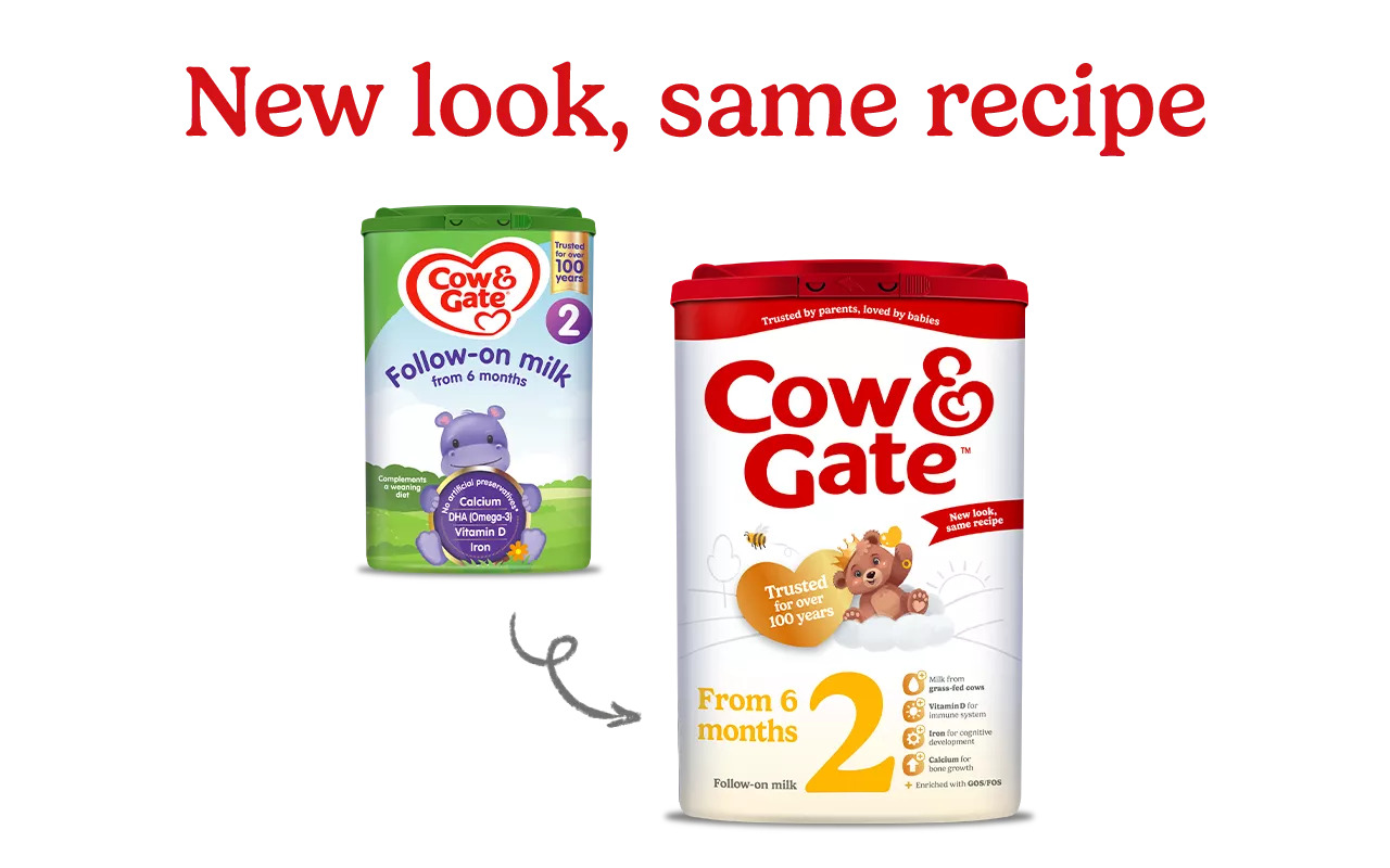 2罐装||英国牛栏Cow&Gate2段婴儿奶粉 6-12个月 800G 新包装