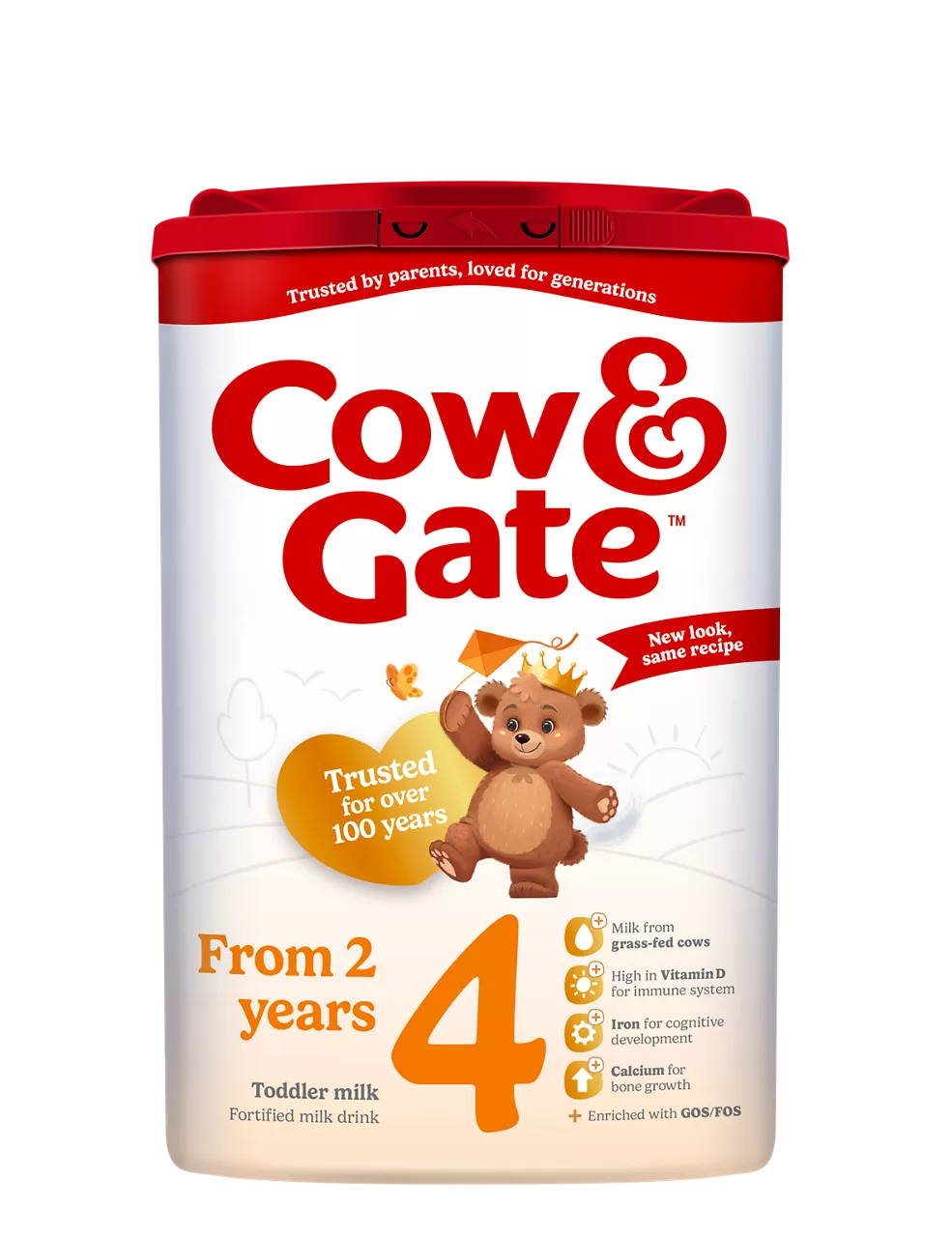 4罐装||英国牛栏Cow&Gate4段婴儿奶粉 2-3岁 800G 新包装