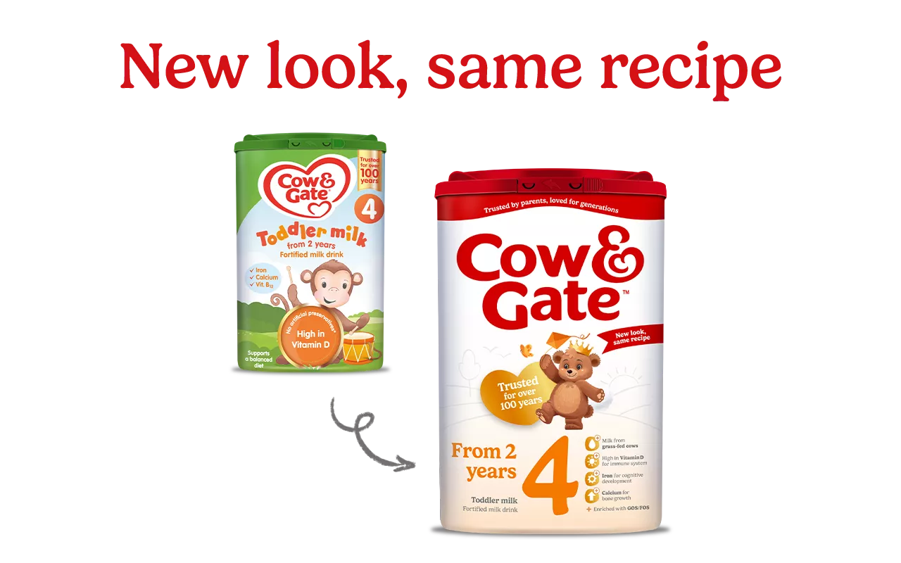 4罐装||英国牛栏Cow&Gate4段婴儿奶粉 2-3岁 800G 新包装