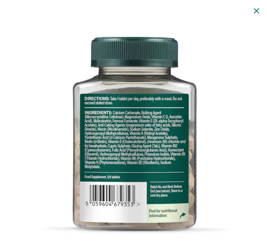 3件装||H&B 荷柏瑞合维生素全族 男女 综合 多维 增强免疫力 120片 Holland & Barrett