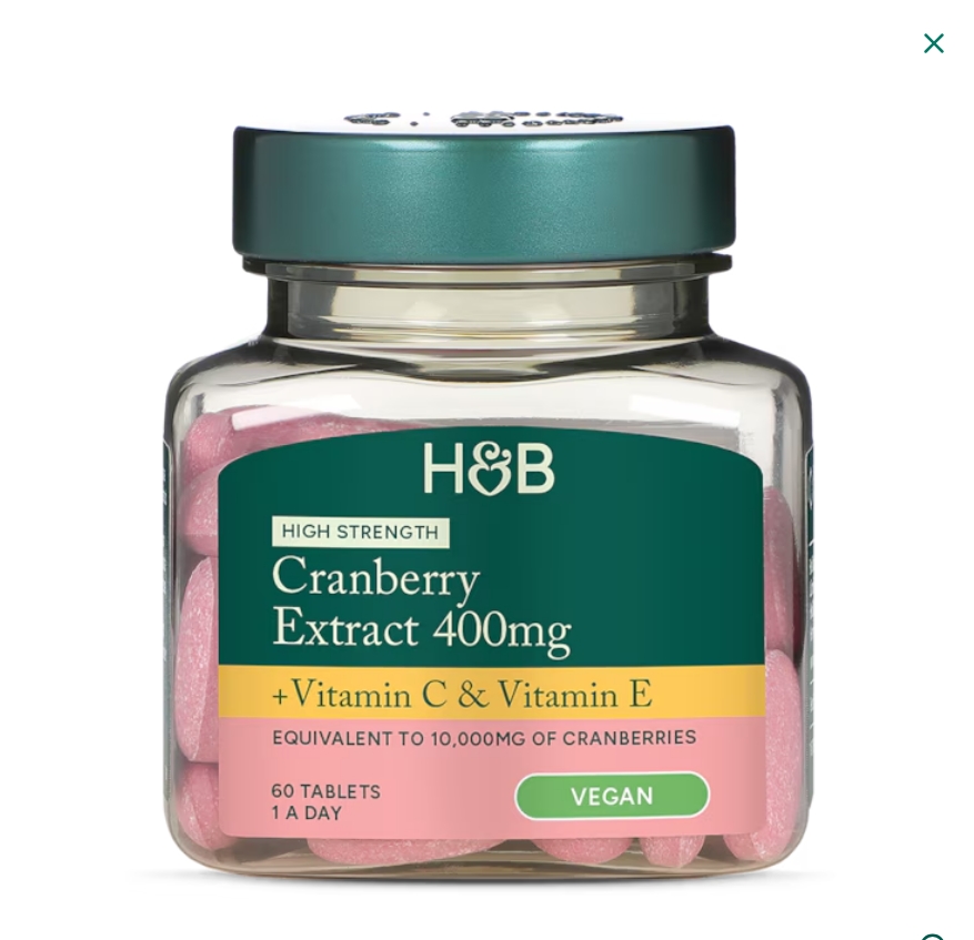 4盒装||荷柏瑞高含量400MG蔓越莓精华片60粒Holland&Barrett[5月中下到货]