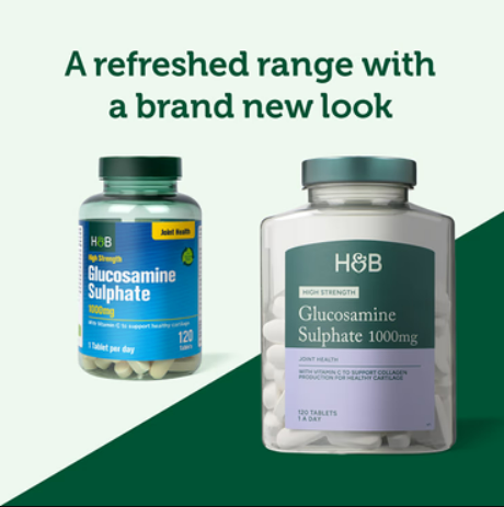 H&B荷柏瑞氨糖软骨素1000mg 120粒 Holland & Barrett