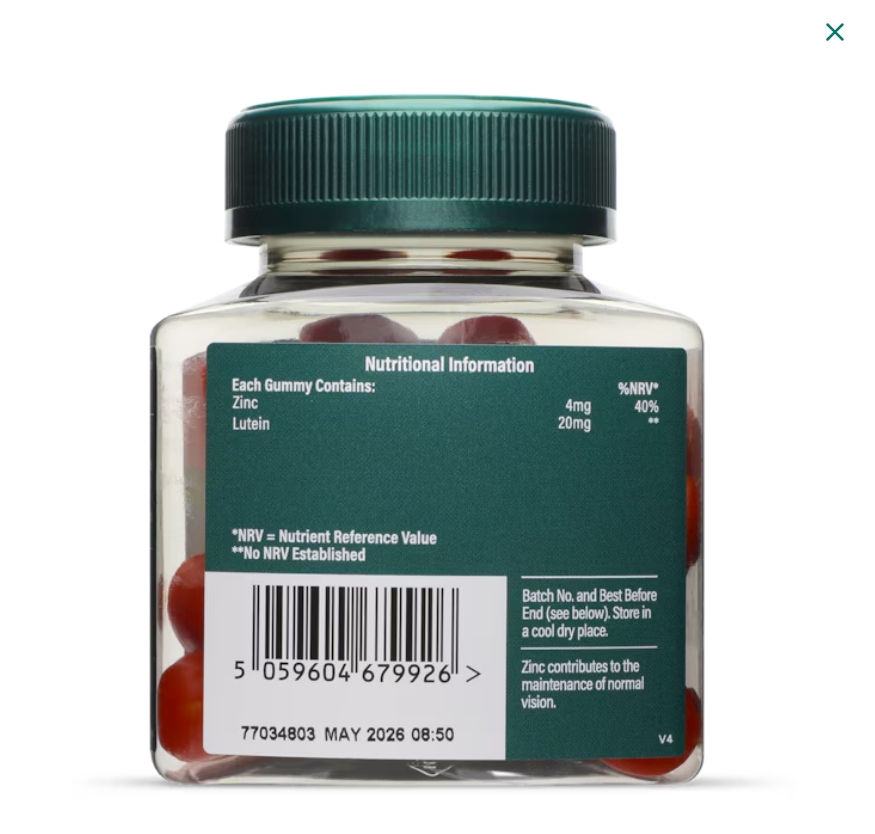 8盒装||H&B荷柏瑞儿童护眼叶黄素软糖 加锌 橘子味 30粒 Holland & Barrett