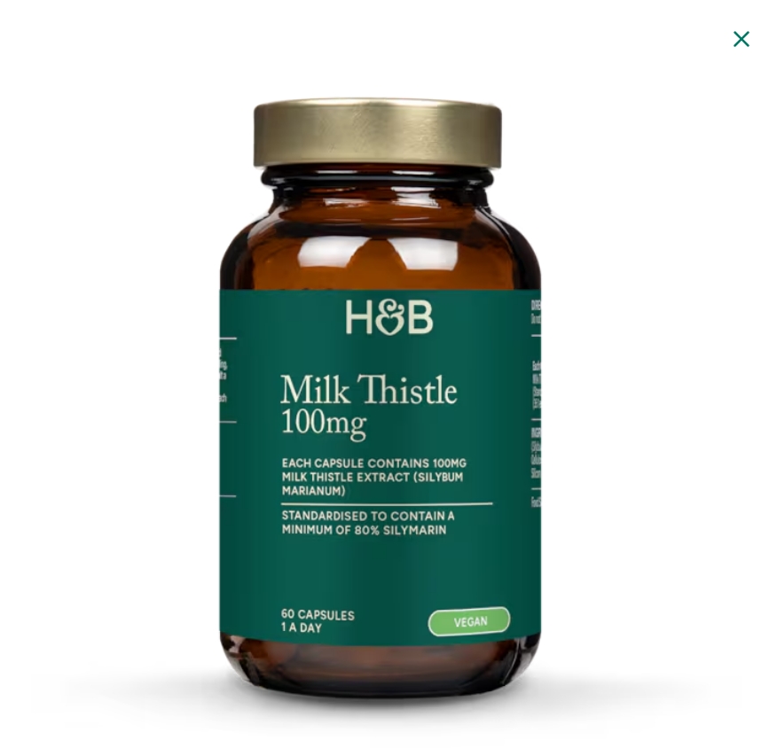 4盒装||H&B天然护肝奶蓟胶囊100mg 60粒Holland&Barrett