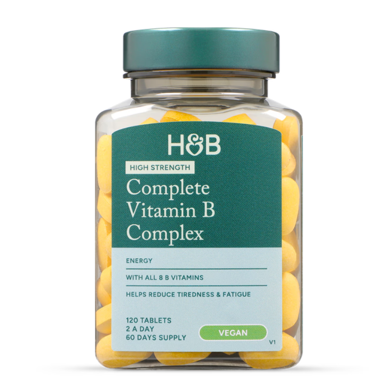 2件装||H&B 荷柏瑞复合维生素B族 肌醇 生物素 提升精力 120粒 Holland & Barrett