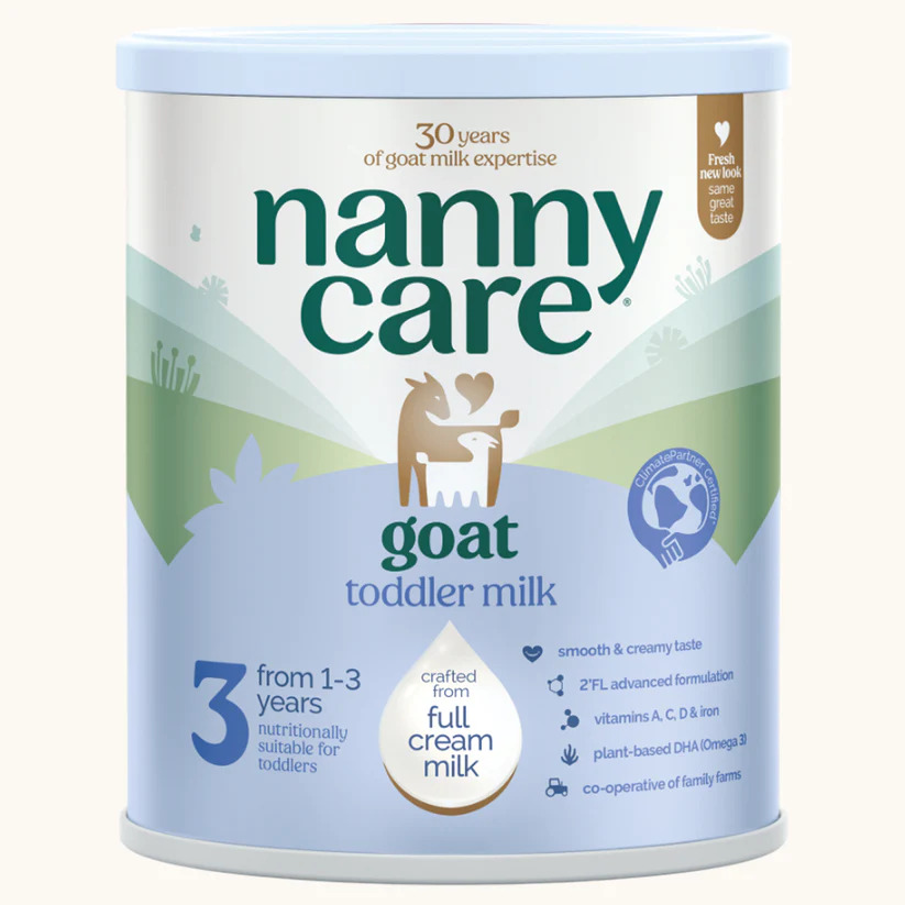 [新]4罐装||英国Nannycare纳尼凯尔婴幼儿羊奶粉3段 1岁+ 800g【配方升级，含HMO】