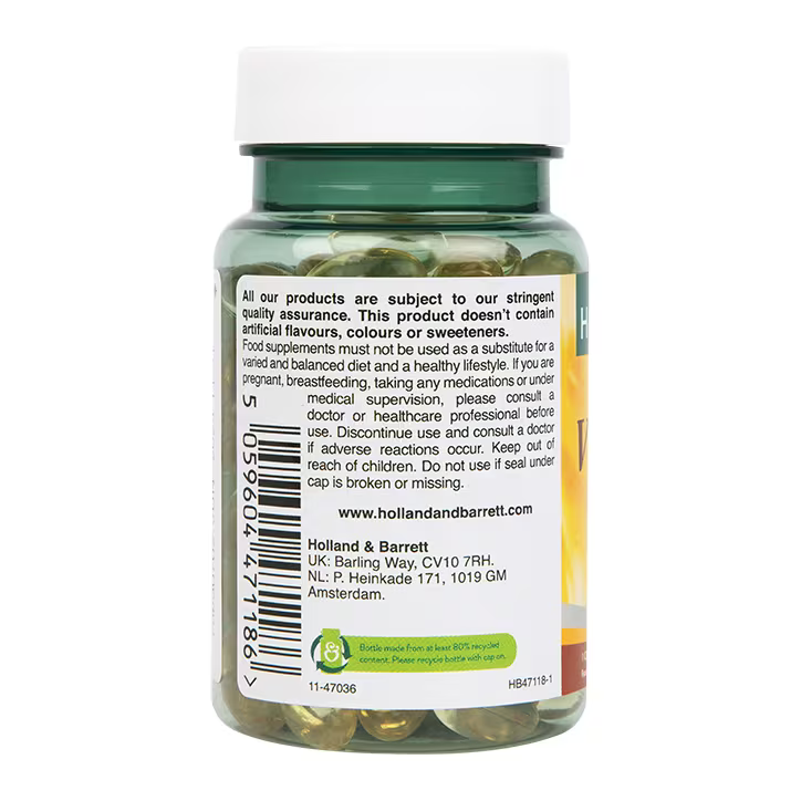 H&B 荷柏瑞维生素E软胶囊 400iu 90粒 Holland & Barrett