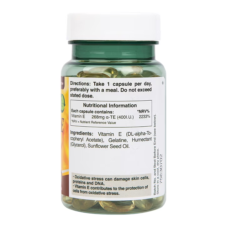 【5折】3件装||H&B 荷柏瑞维生素E软胶囊 400iu 90粒 Holland & Barrett