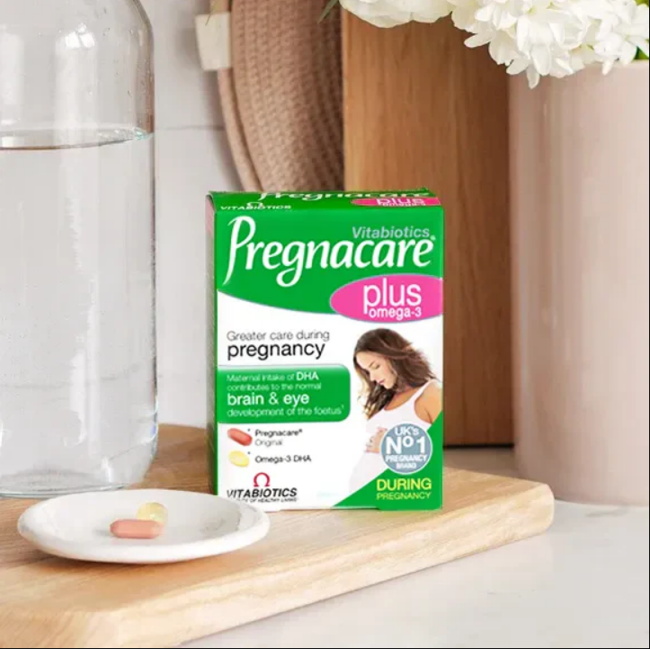 薇塔贝尔 孕期Plus营养素56粒 含Omega3 DHA Vitabiotics Pregnacare